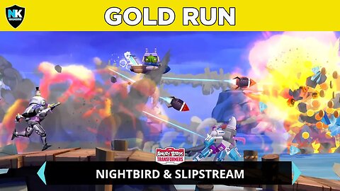 Angry Birds Transformers - Gold Run - Featuring Nightbird & Slipstream