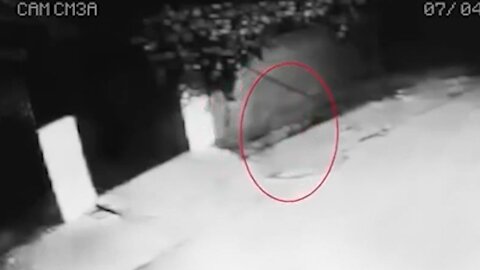 Movement of black shadow on security camera [ghost]