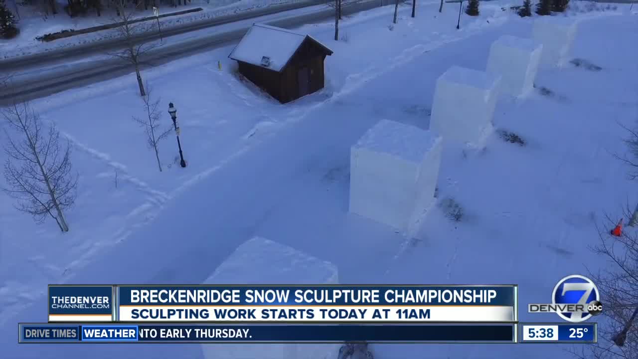 Breckenridge Snow Sculpture Championships start today