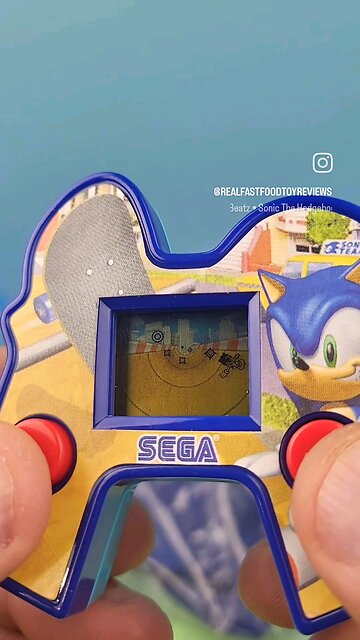 Sega Sonic the Hedgehog mini hand held video game McDonald's