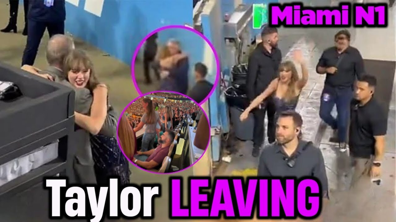 Taylor Swift Waves Goodbye as She Leaves Hard Rock Stadium–Emotional Exit at Eras Tour Miami Night 1