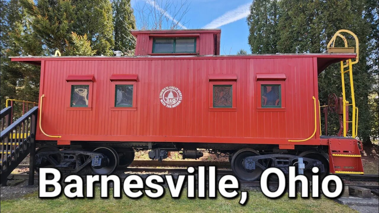 B&O Caboose Depot and Tunnel Barnesville Ohio