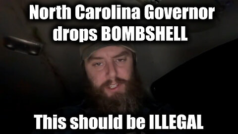 North Carolina Governor drops BOMBSHELL - This should be ILLEGAL