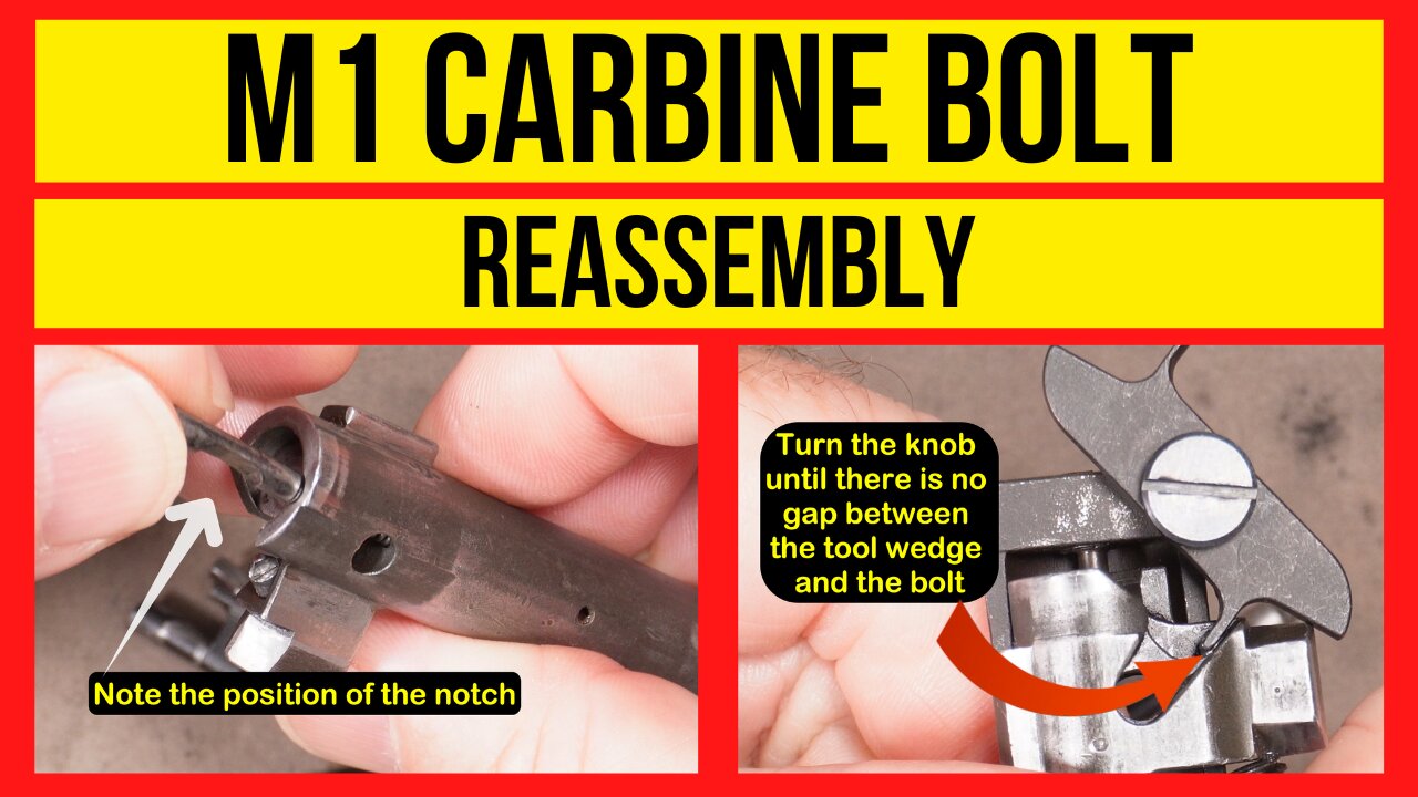 How to Reassemble an M1 Carbine Bolt (The Easy Way)