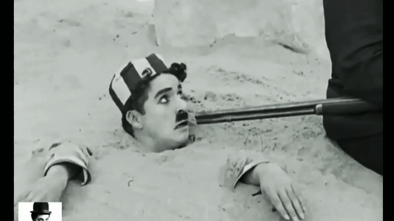 Very funny events with Charlie Chaplin in prison escape.