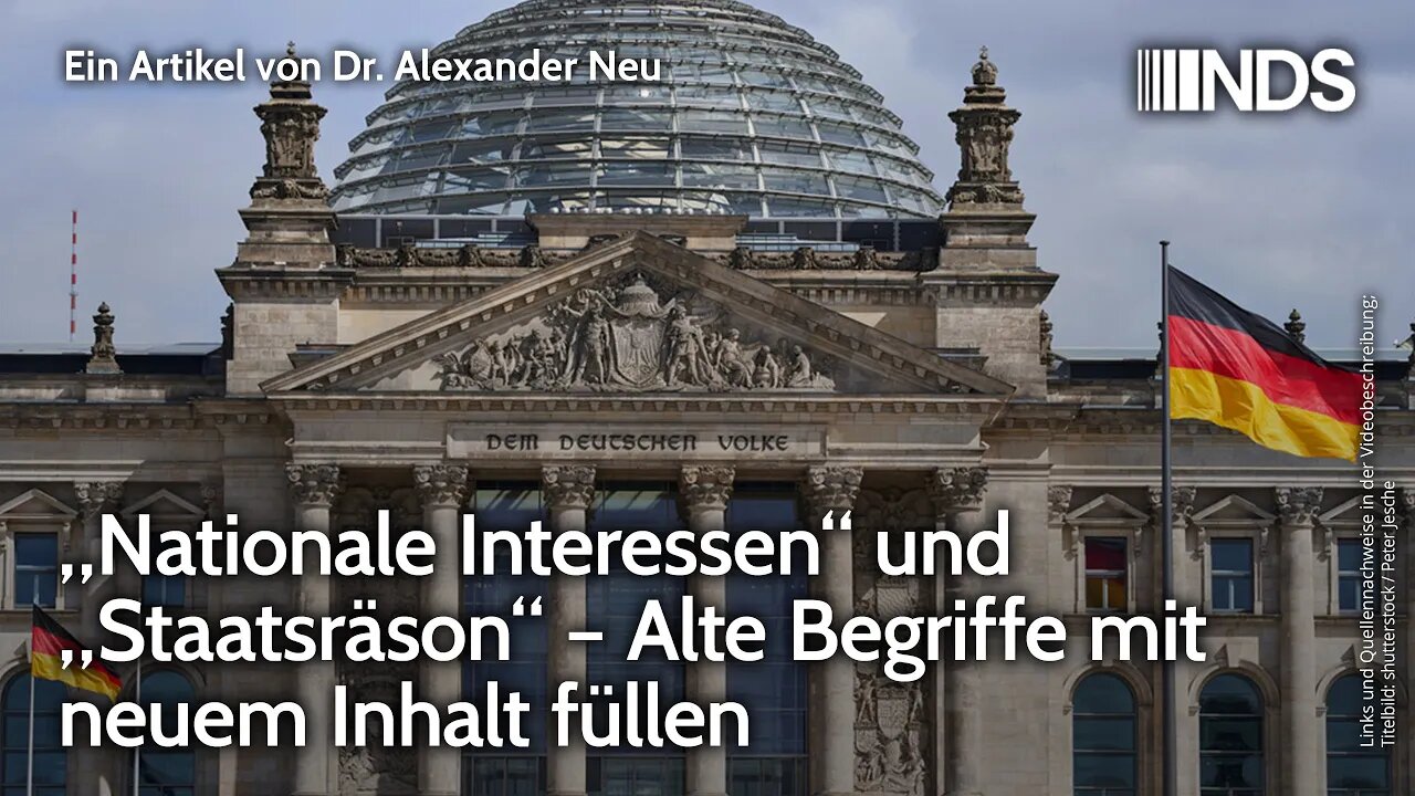 „Nationale Interessen“ und „Staatsräson“ – Alte Begriffe mit neuem Inhalt füllen | Alexander Neu NDS