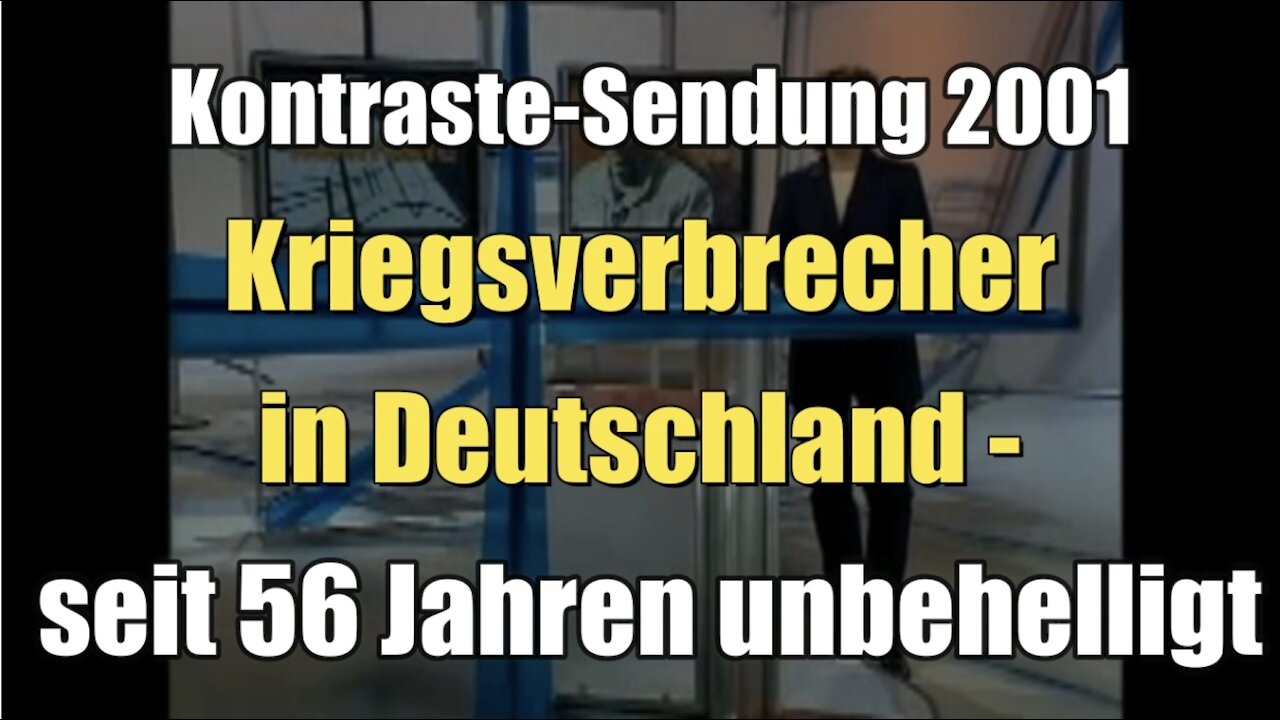 Kriegsverbrecher in Deutschland - seit 56 Jahren unbehelligt (Kontraste I 12.04.2001)