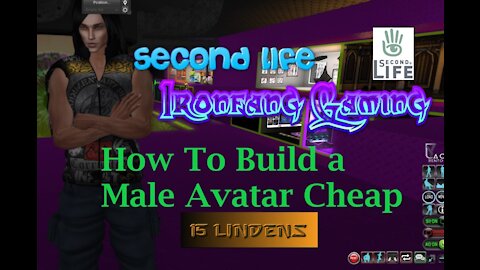 how to build a mesh male avi for 15 lindens on second life