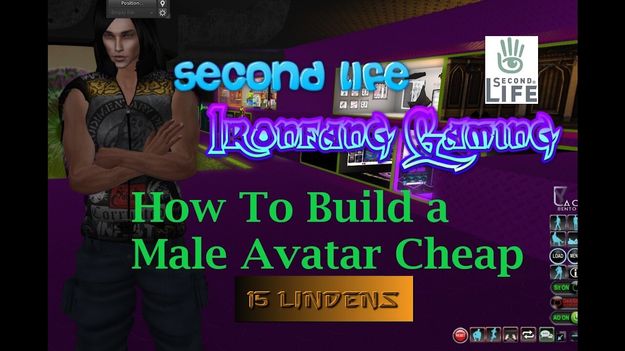 how to build a mesh male avi for 15 lindens on second life