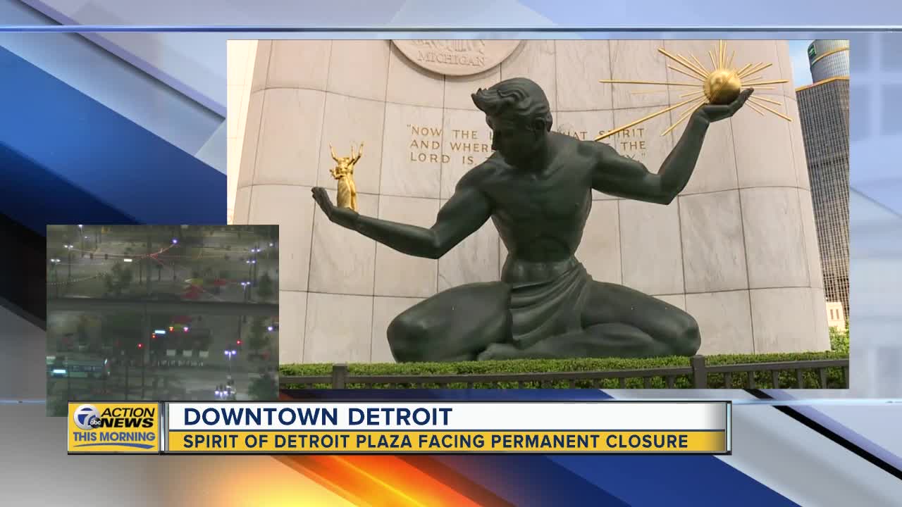 Detroit City Council rejects plan to make Spirit of Detroit plaza permanent