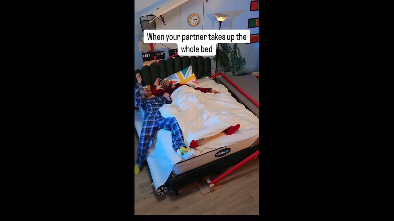 "When Your Partner Takes Up The Whole Bed Follow For More Videos Have Virelreels"...!!