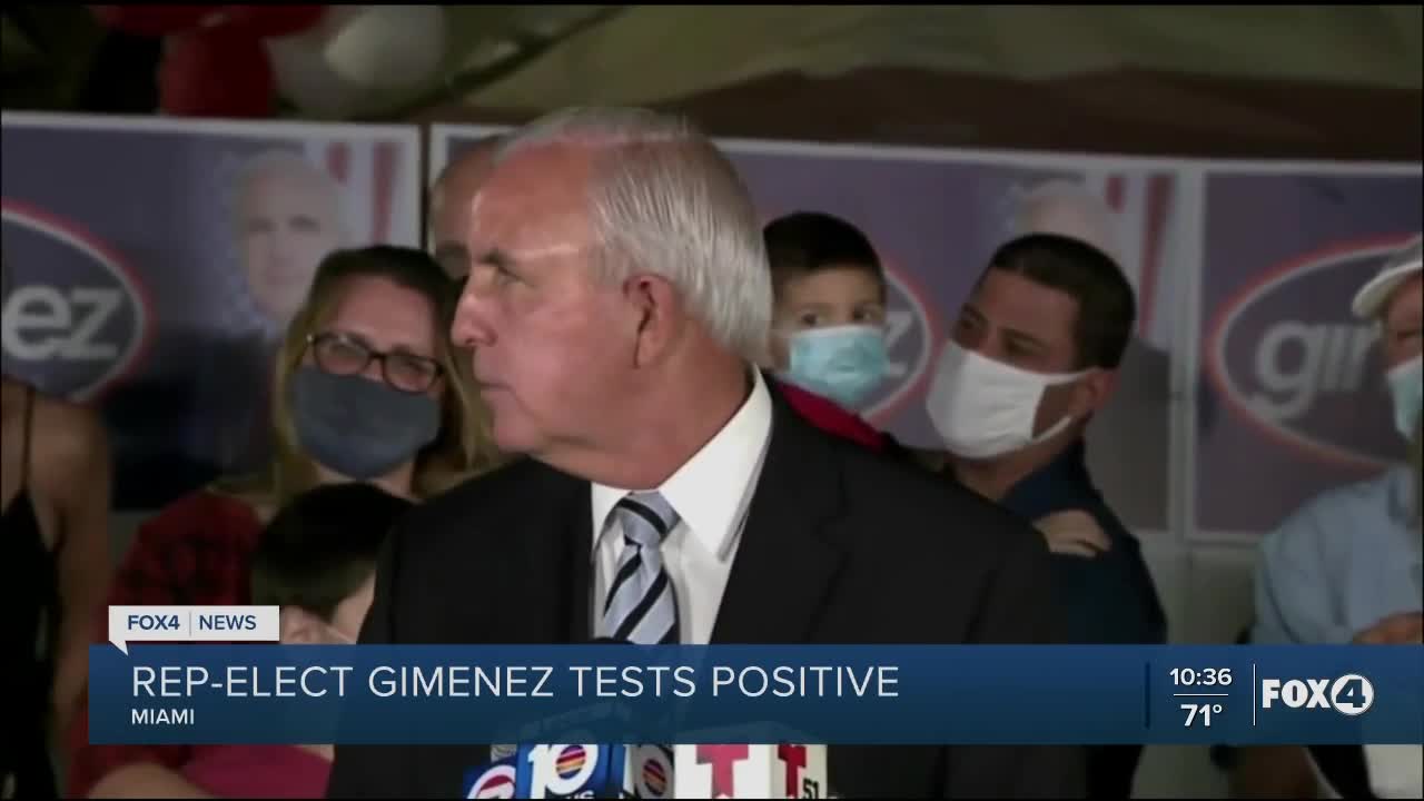 Gimenez tests positive for COVID