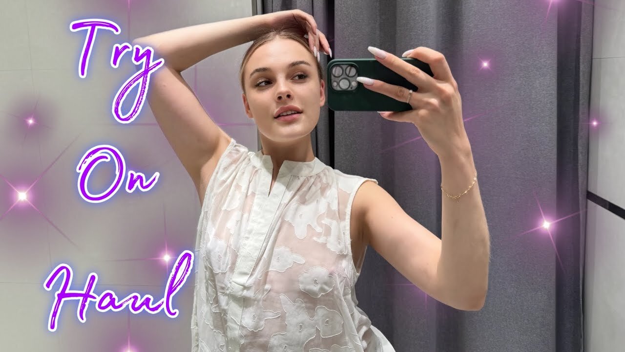 [4K] Try on Haul with Victoria White | Transparent Clothing | New Things In Today's Review