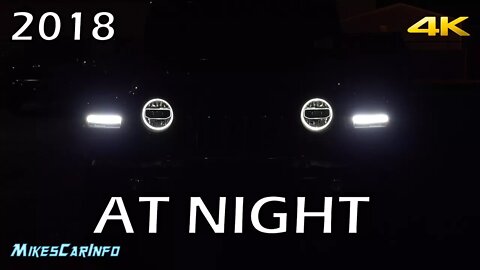 AT NIGHT: 2018 Jeep Wrangler JL - Interior and Exterior Lighting in 4K