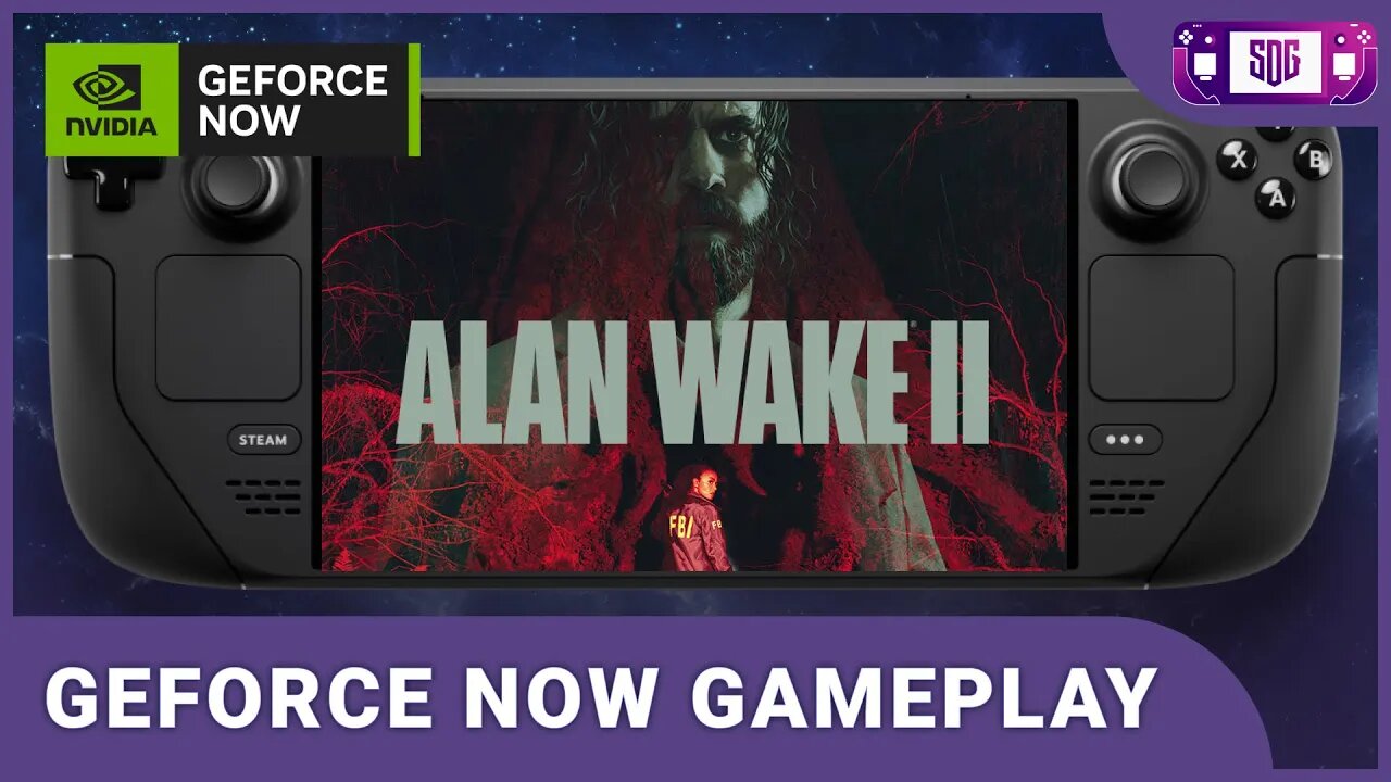 Alan Wake 2 - Steam Deck GeForce NOW Gameplay - Not working on Steam Deck Directly