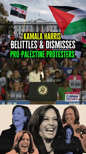 Kamala Harris Belittles & Dismisses Pro-Palestine Protesters