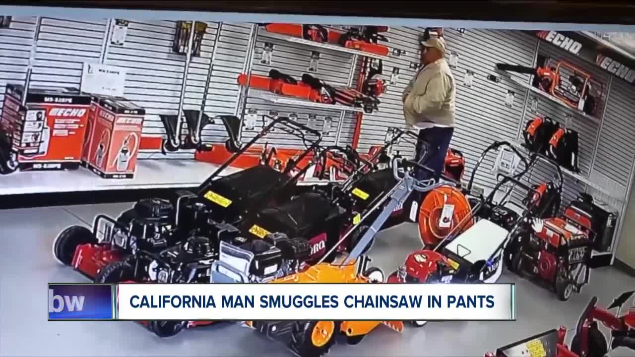California man smuggles chainsaw from store in pants
