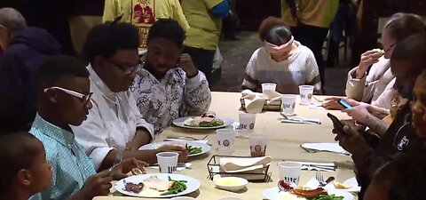 Thanksgiving feast at Piero's