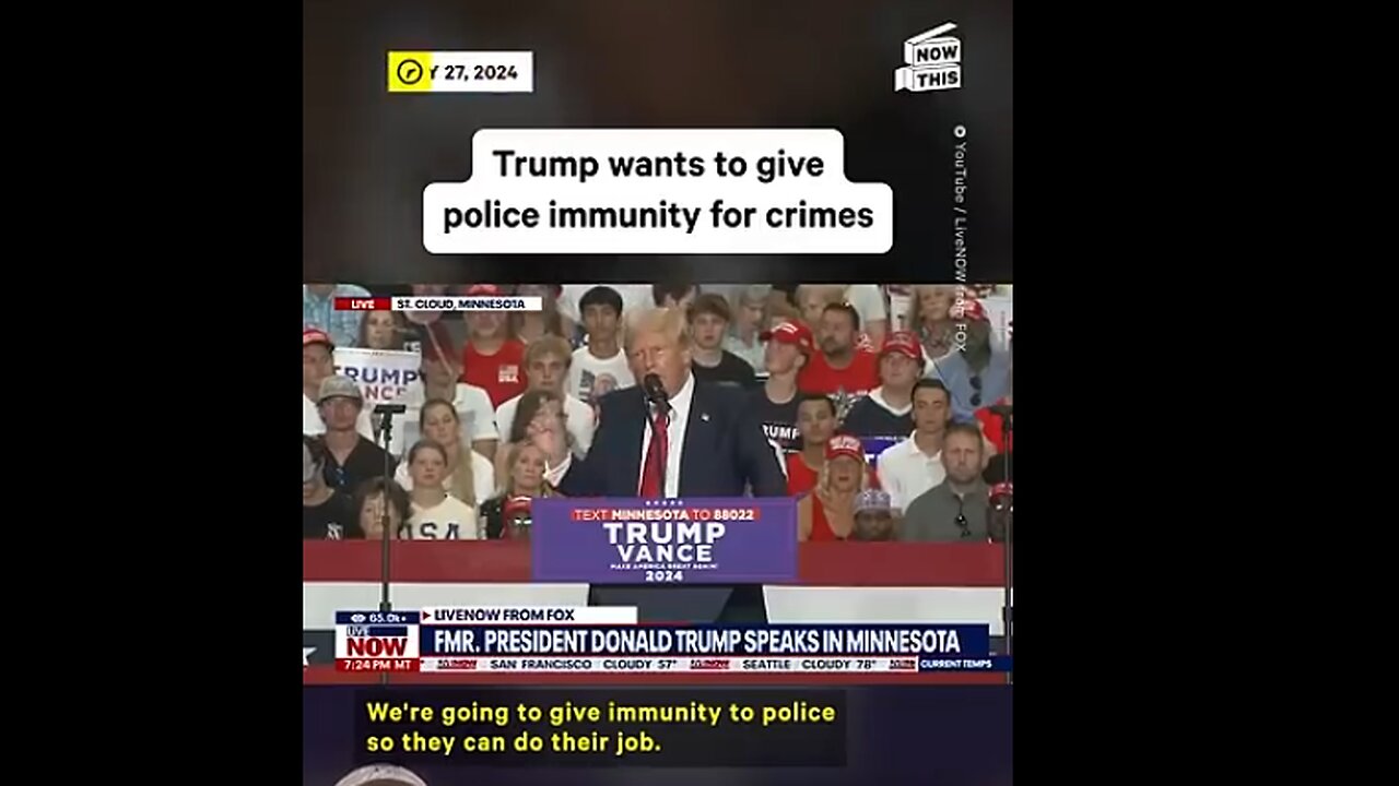 Trump to give federal immunity to a federal police force (aka UN/NWO)