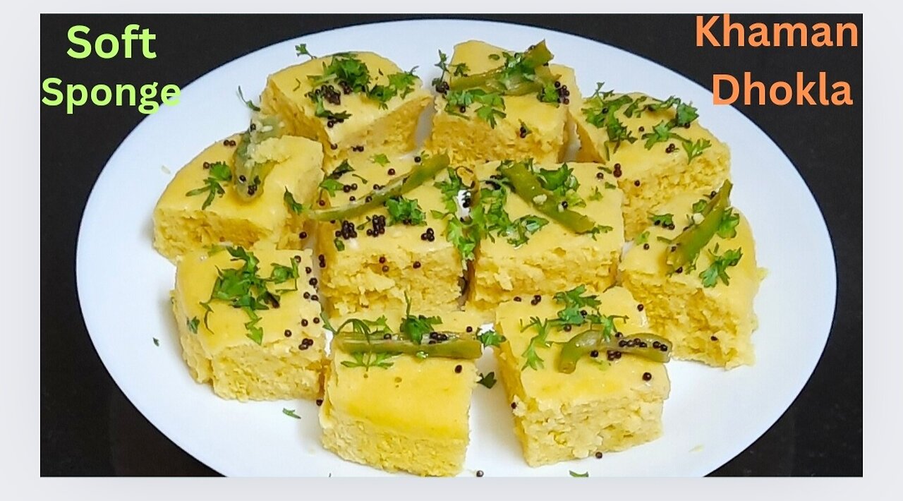 Instant Dhokla बिना ईनो बिना दही मिनटों में मार्किट जैसा सॉफ्ट स्पंजी Dhokla Recipe - Khaman Dhokla