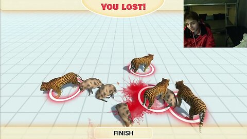 10 Wild Boars VS 10 Tigers In A Battle In The Animal Revolt Battle Simulator With Live Commentary