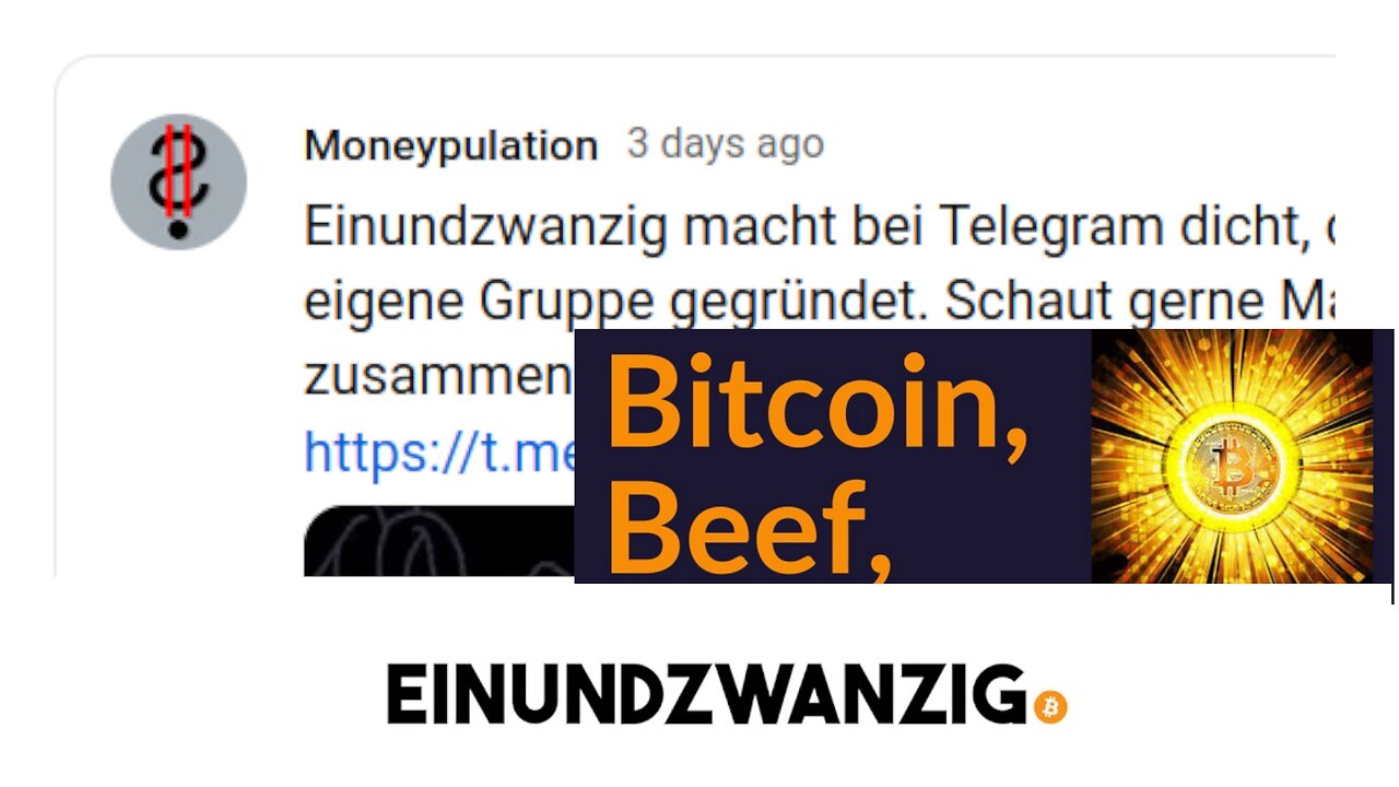 Bitcoin, Beef, Sommer, Sonne, Gschaftln.