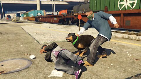 Dog With Franklin GTA 5