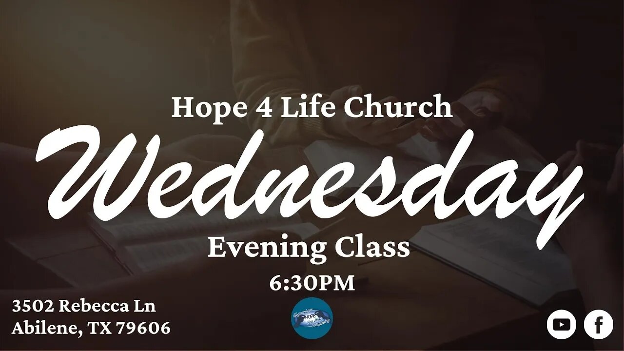 Wednesday Evening Class 09/20/2023