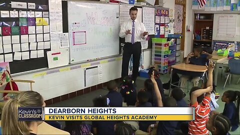 Kevin visits Global Heights Academy in Dearborn Heights