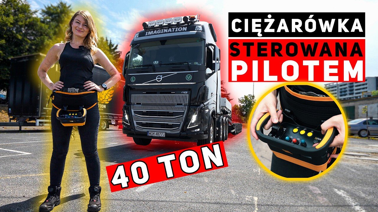 40 TONOWA ciężarówka STEROWANA PILOTEM! 40 TON truck CONTROLLED BY PILOT!