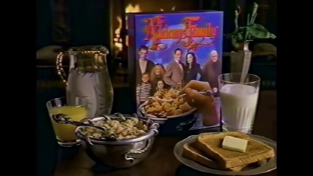 The Addams Family Cereal - Breakfast Commercial 1991