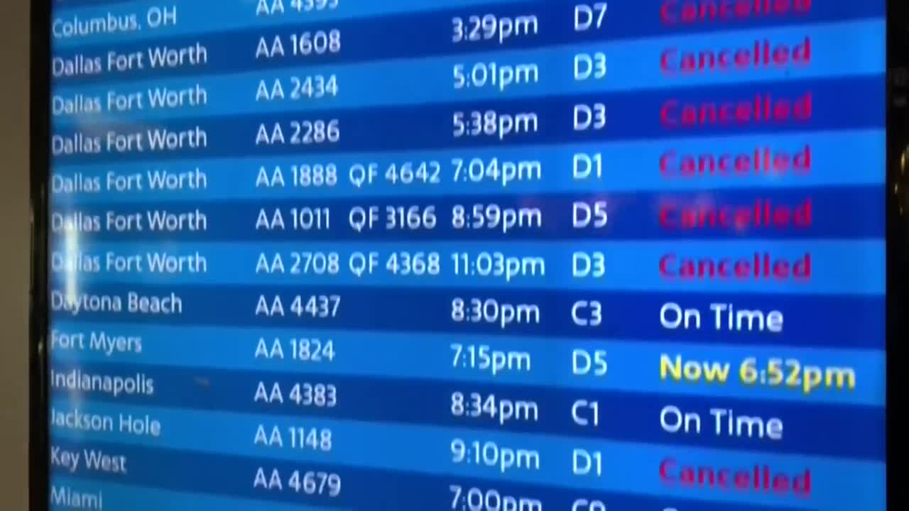 Flights delayed to New York and Philadelphia