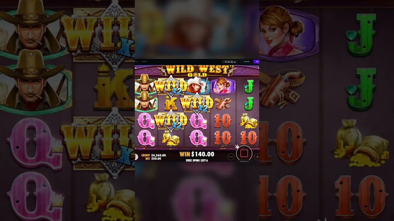 I SPUN INTO $5,000 BONUS ON WILD WEST GOLD AND IT PAID!