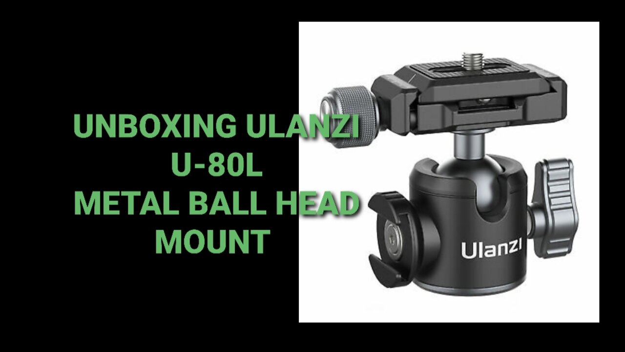 Unboxing a ball head tripod mount