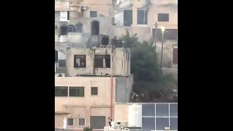 The Israeli army has thrown the bodies of Palestinians from the roof in Jenin, West Bank.