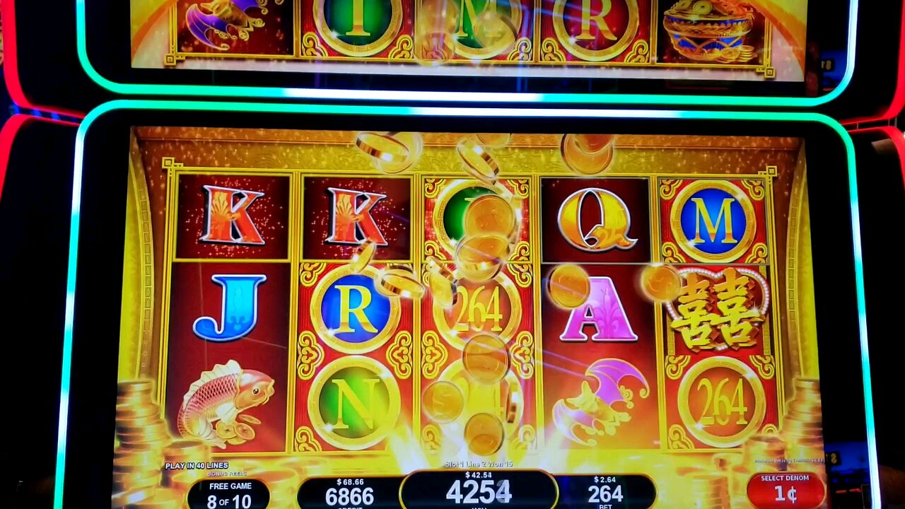 DRAGON'S LA LAW ALL 3 BONOS, DOUBLE ACTION, JACKPOT AND DOUBLE SLOTS BONUSES