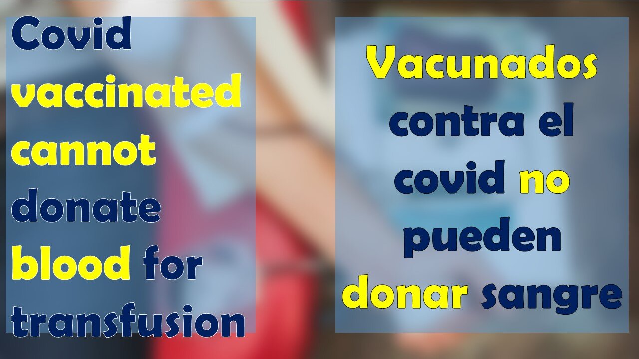 Vacunados contra el covid no pueden donar sangre para transfusión