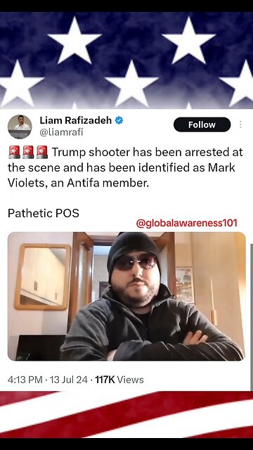 The Shooter Who Tried To Assassinate Trump Today Is Antifa.