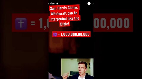 Sam Harris Compared Bible to Witchcraft DEBUNKED #jordanpeterson #samharris #religion #christianity