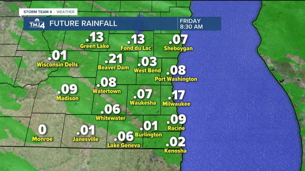 Clouds thin out Thursday afternoon, chance for late rain