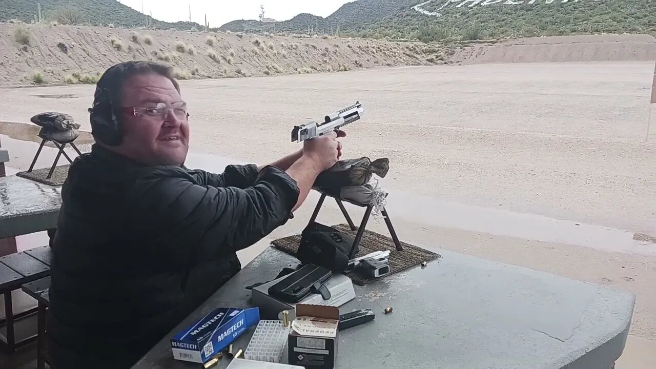 Desert Eagle 44 mag at 300 yards