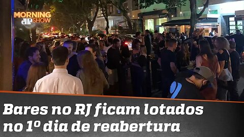 A julgar pelas imagens, o pessoal nos bares do RJ está imune