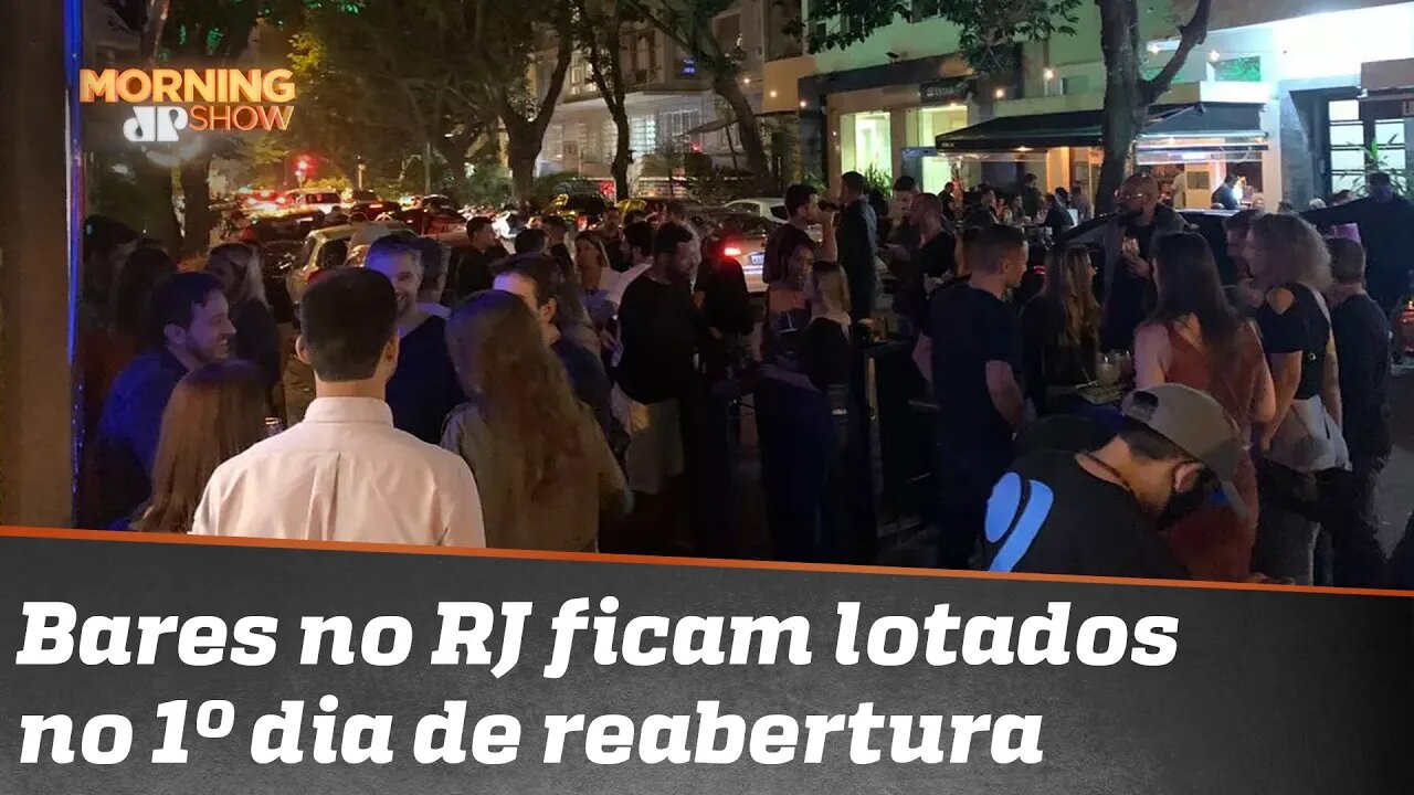 A julgar pelas imagens, o pessoal nos bares do RJ está imune