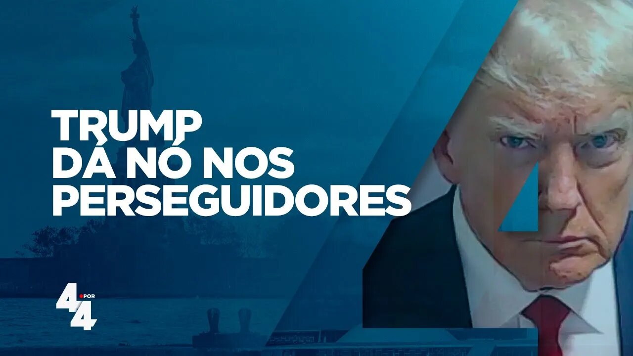 Foto de Trump fichado pela polícia vira parte da campanha eleitoral do ex-presidente