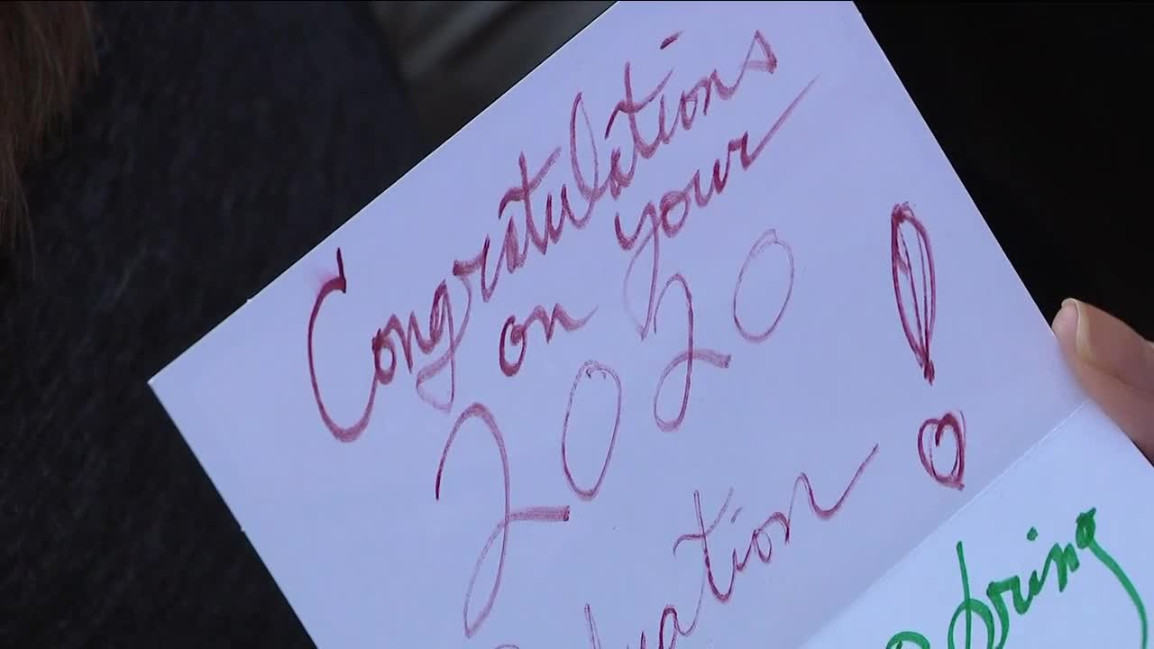 Mystery man gives gifts to 2020 graduates in Lone Tree neighborhood