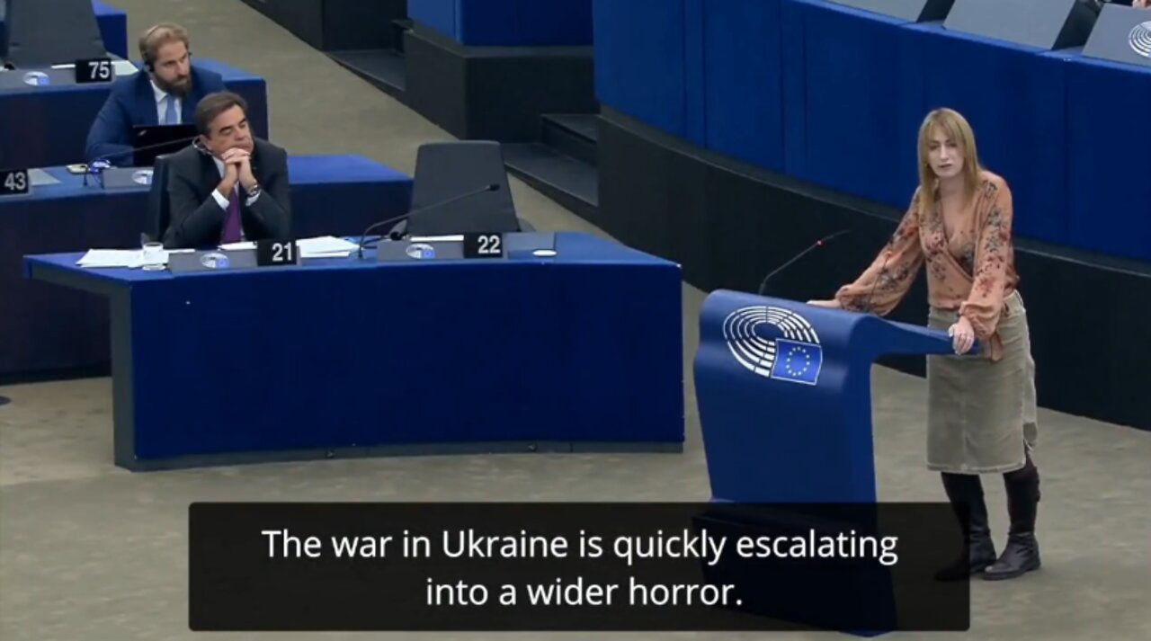 Clare Daly MEP roasting the EU parliament and their warmongering over Ukraine