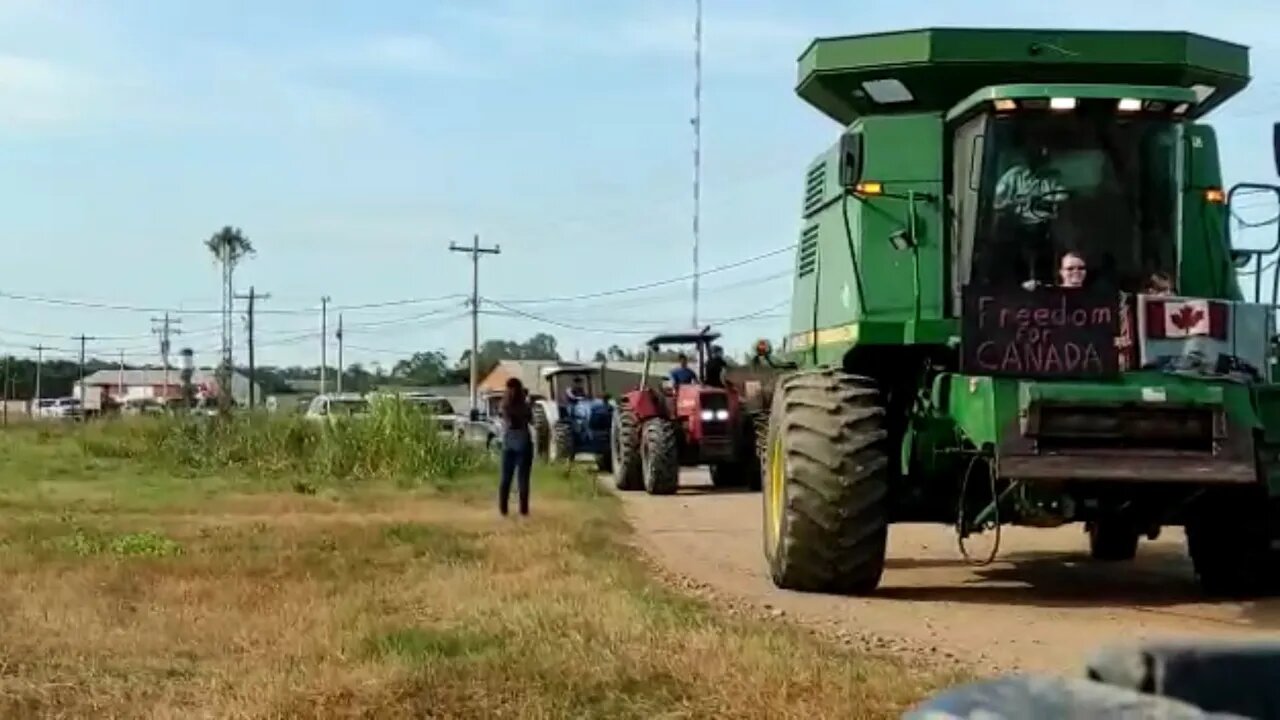 Bolivian Farmers joining the Canadian Freedom Convoy￼ #FreedomConvoy2022