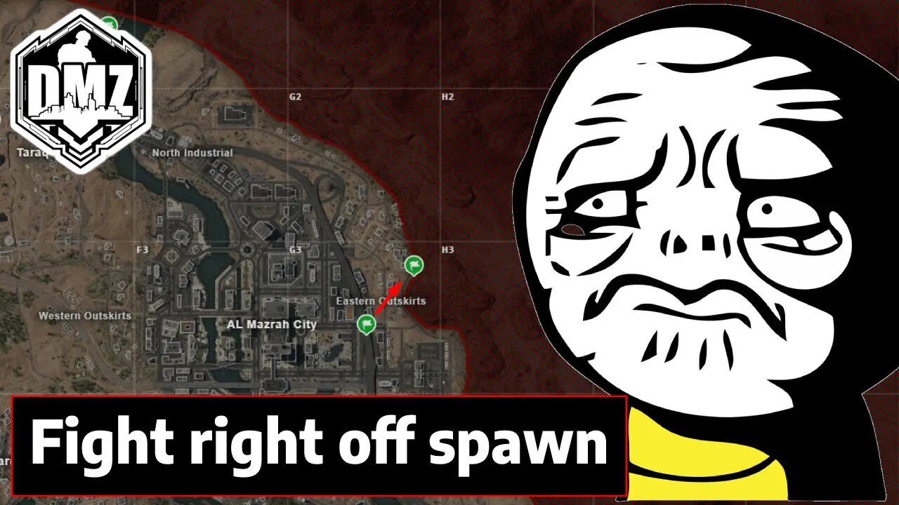The spawns in DMZ are too close together!