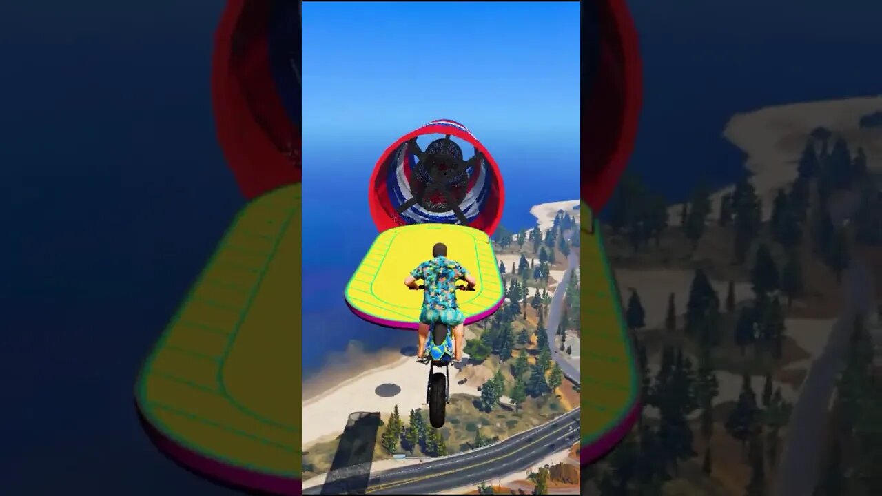 The Most INSANE Stunts On Mount Chiliad - GTA 5! #Shorts | TAFFY GAMING