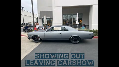 Showing Out Leaving Car Show